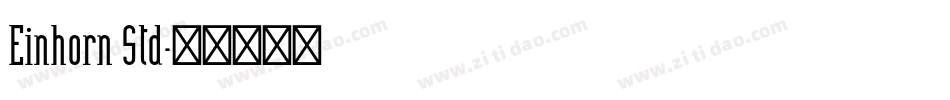 Einhorn Std字体转换